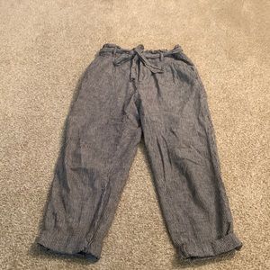 Loft linen blend pants XS